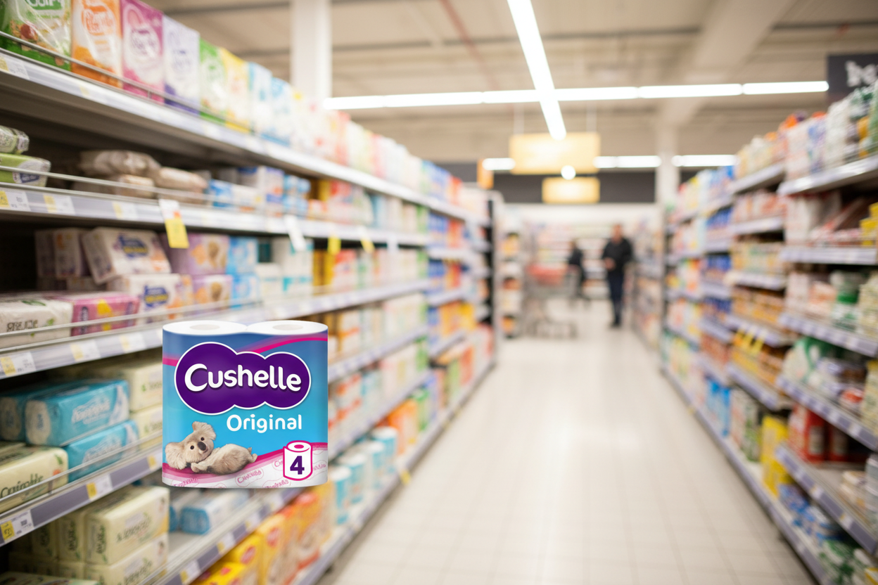 10 x Cushelle White 4 Roll