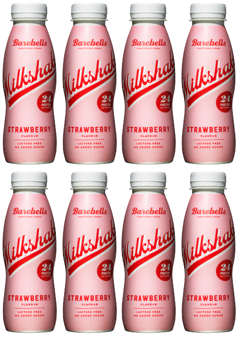 8 x Barebells Protein Shake Strawberry 24g - 330ML
