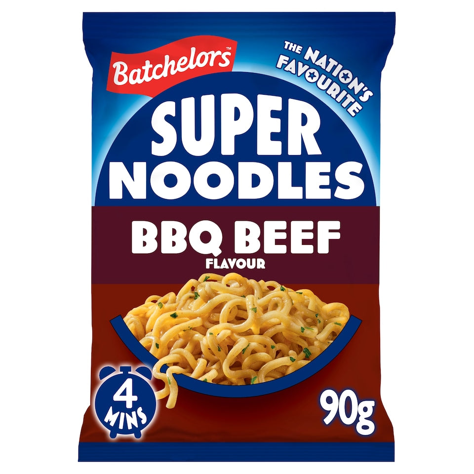 8 X Batch Super Noodles Bbq Beef - 90Gm