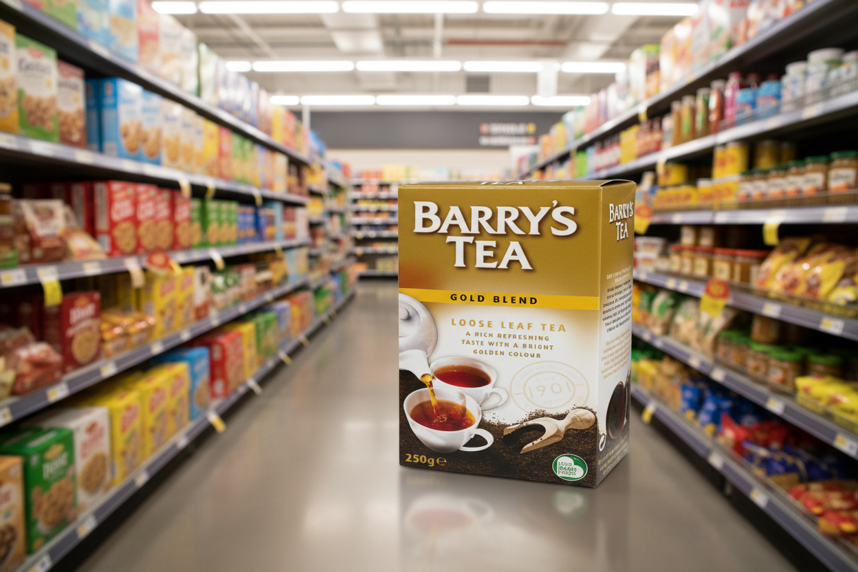 12 x Barry's Tea Loose Leaf Gold Blend 250G
