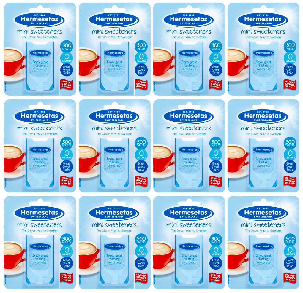 12 x Hermesetas Mini Sweeteners 300'S