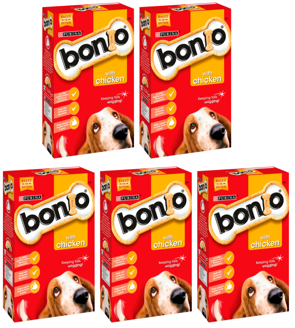 5 x Bonio Chicken 650G. 650Gm