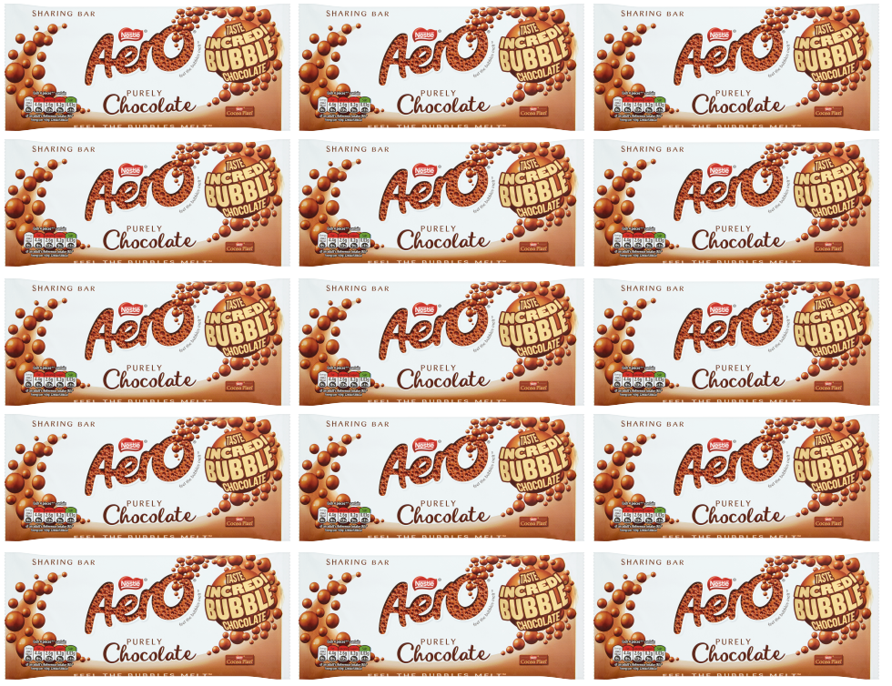 15 x Nestle Aero Milk Chocolate Block 90Gm