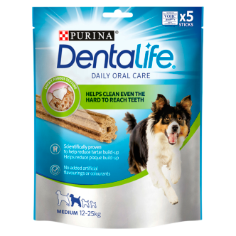 6 x Purina Dentalife Medium 5 Stick  - 115GM