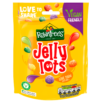 10 x Rowntree's Jelly Tots Sweets Sharing Bag 150G