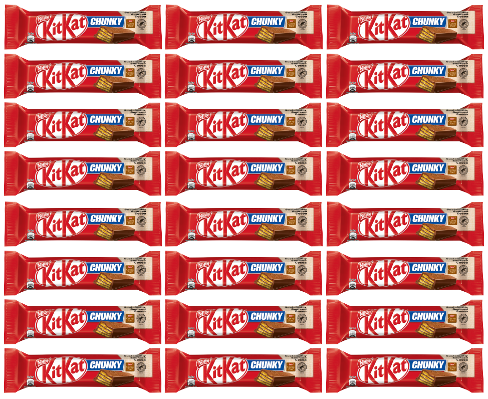 24 x Nestle Kitkat Chunky Milk 40Gm