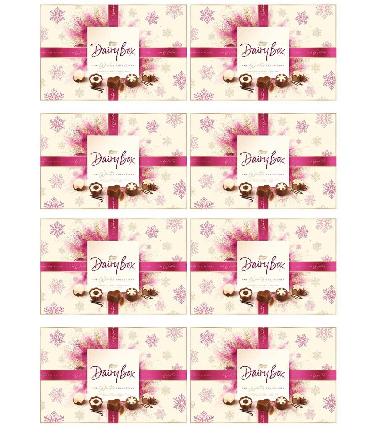 8 x Dairy Box The Winter Christmas Collection 385G