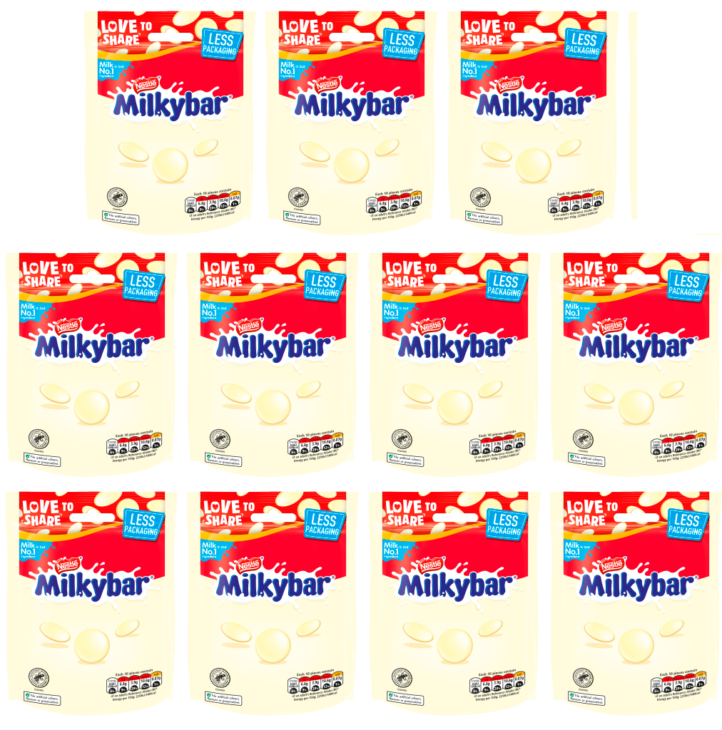 11 x Nestle Milkybar Buttons Giant Pouch 94Gm