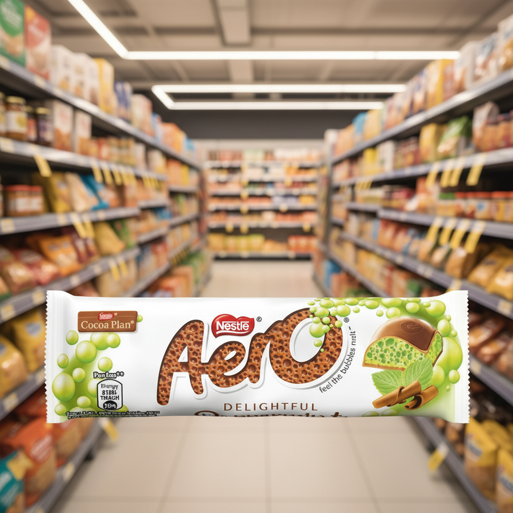 24 x Nestle Aero Bubbly Peppermint Bar 36Gm