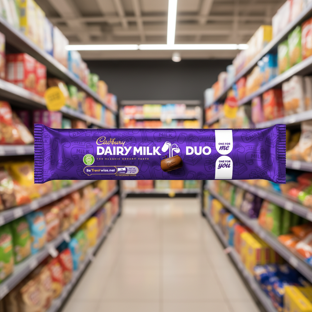 36 x Cadbury Dairy Milk Duo Chocolate Bars 54.4G