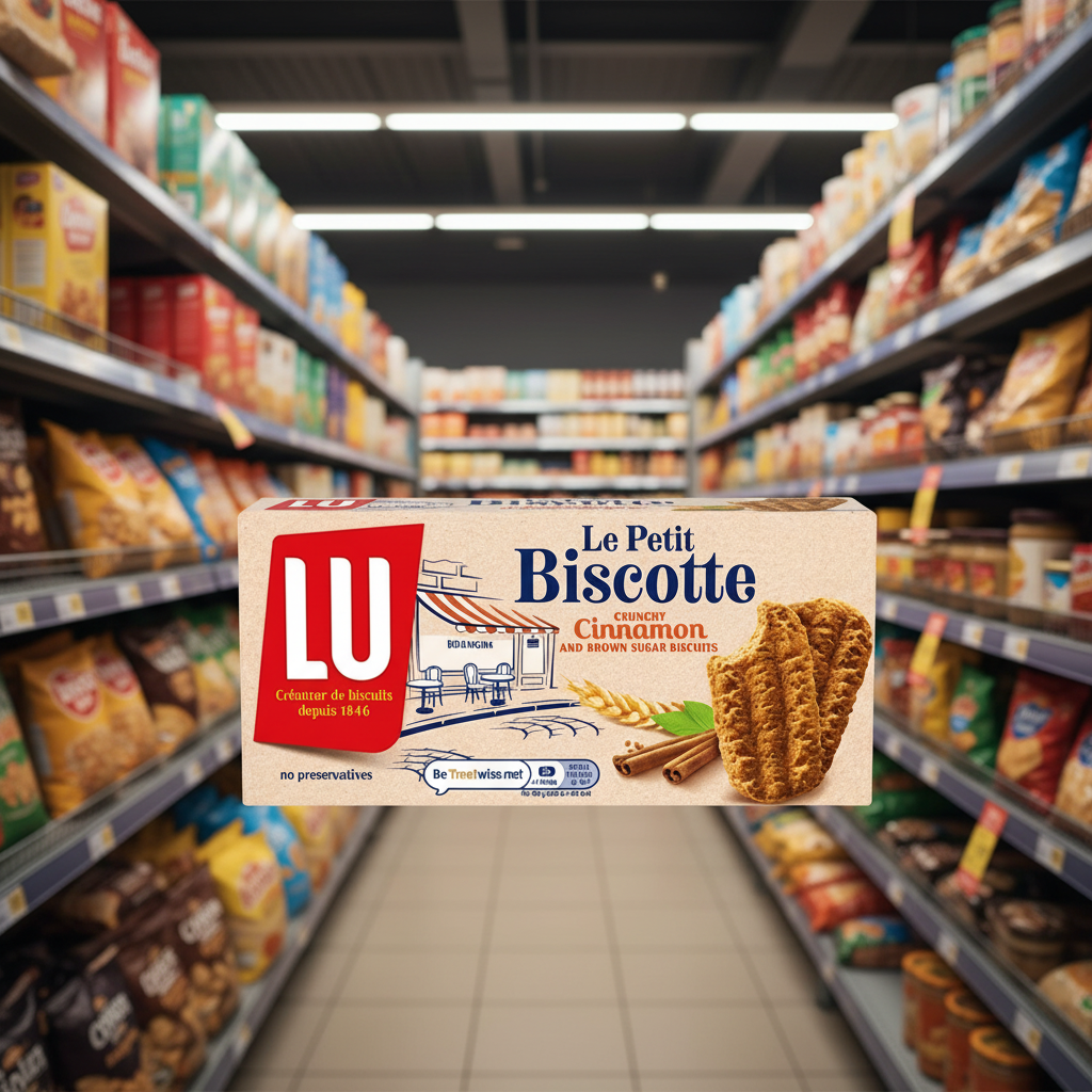 10 X Lu Le Petite Biscotte Cinnamon Biscuits 200GM