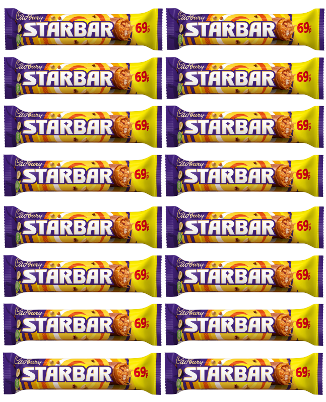 16 x Cadbury Starbar - 49Gm