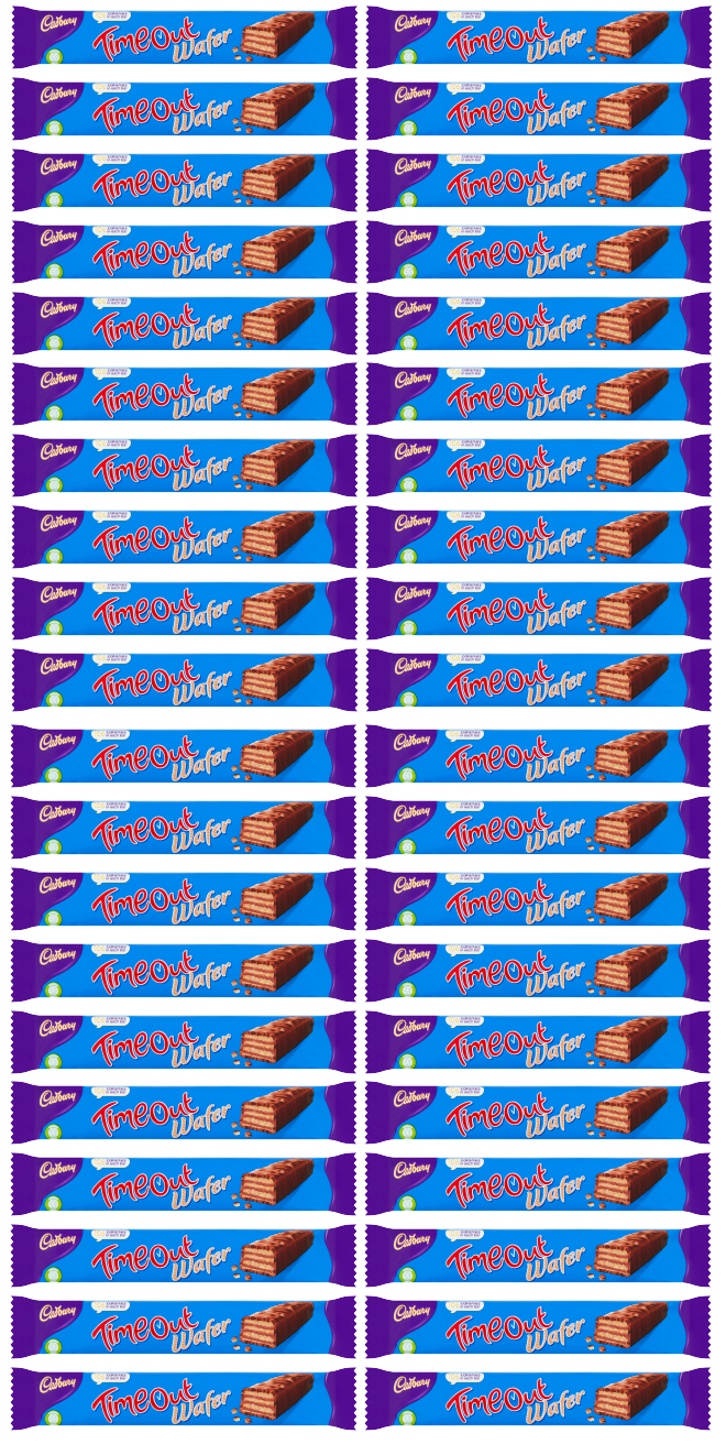 40 x Cadbury Timeout Wafer 20.2Gm