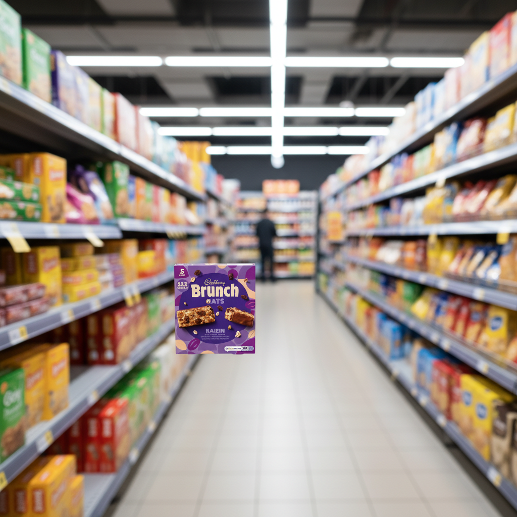 8 X Cadbury Brunch Raisin 5 Pack 160G