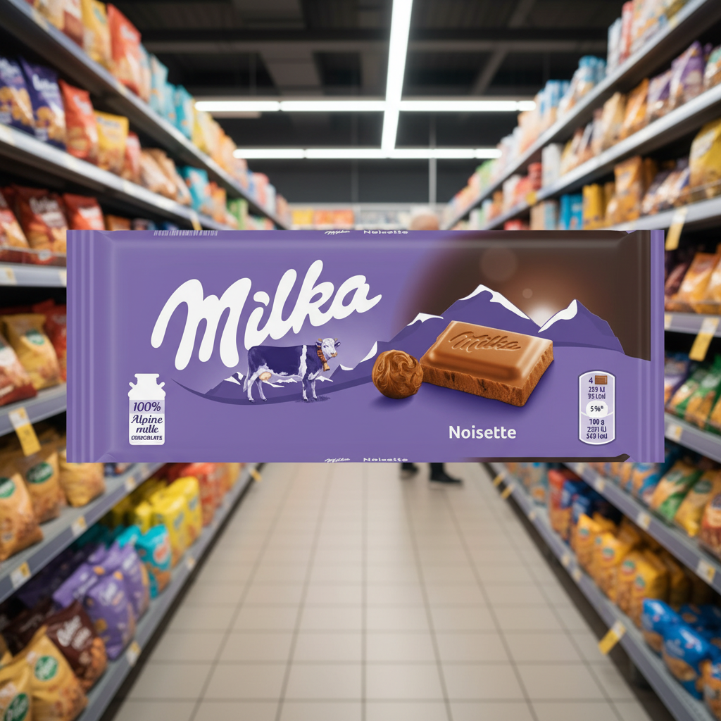 25 x Milka Noisette Large Bar - 90GM
