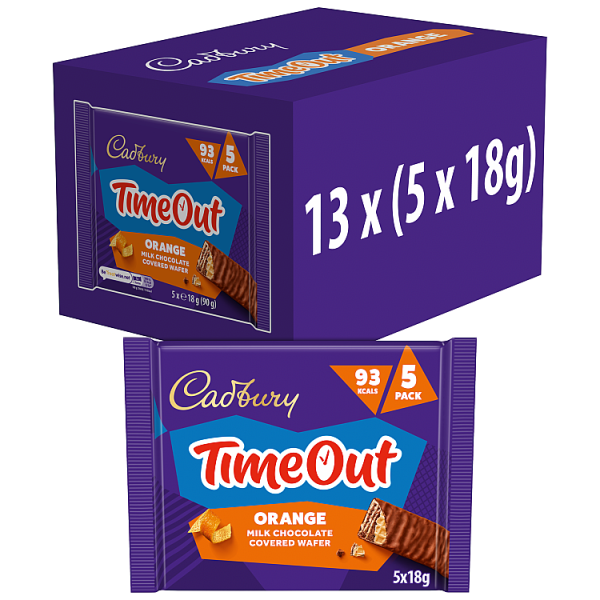 13 X Timeout Multipack Orange 5Pk - 90Gm