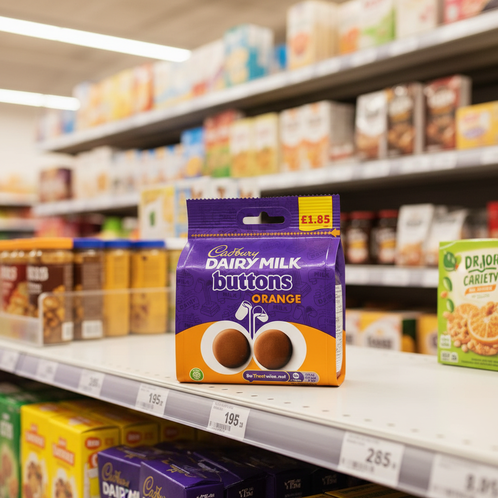 10 x Cadbury Orange Buttons - 85GM