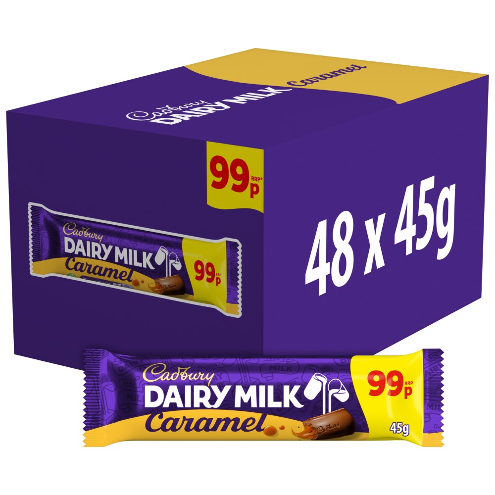 48 X Cadbury Dairy Milk Caramel - 45Gm