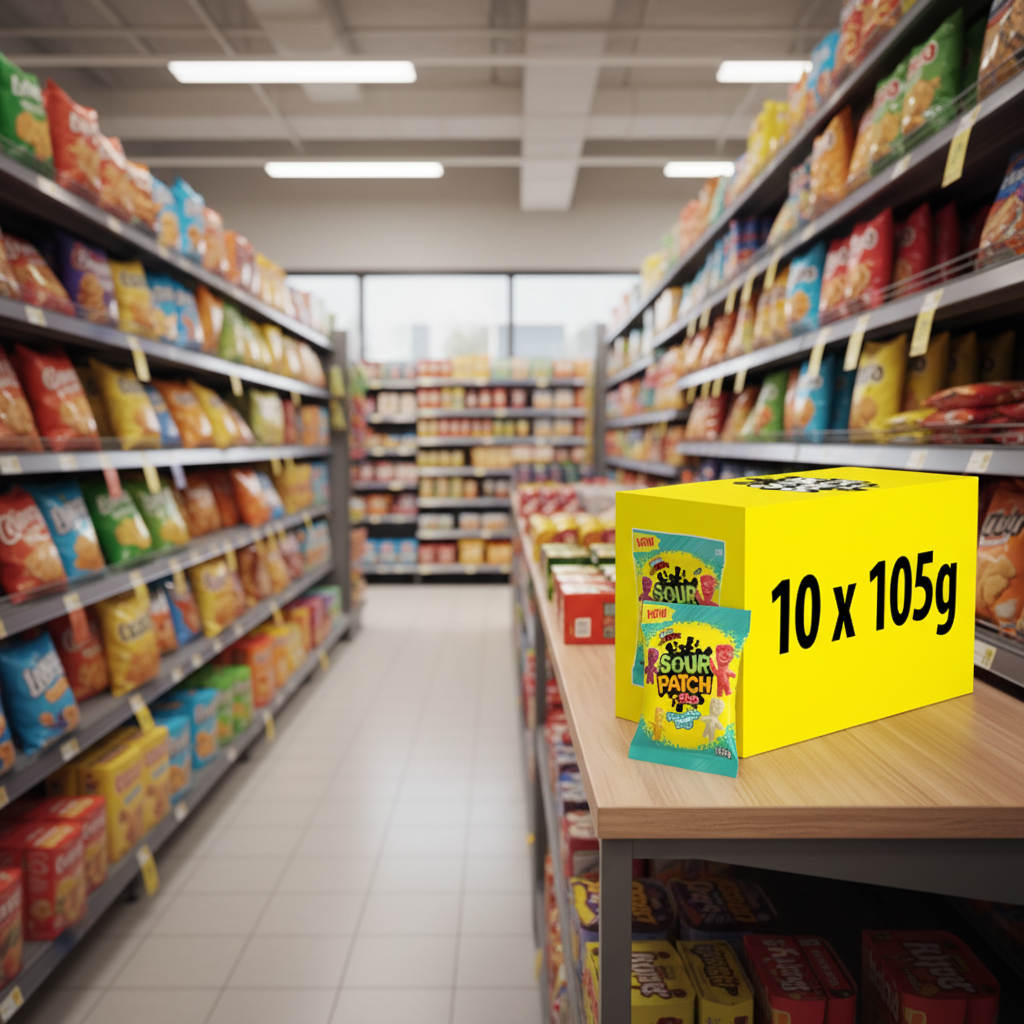 10 X Sour Patch Tropical Sweets Bag - 105Gm