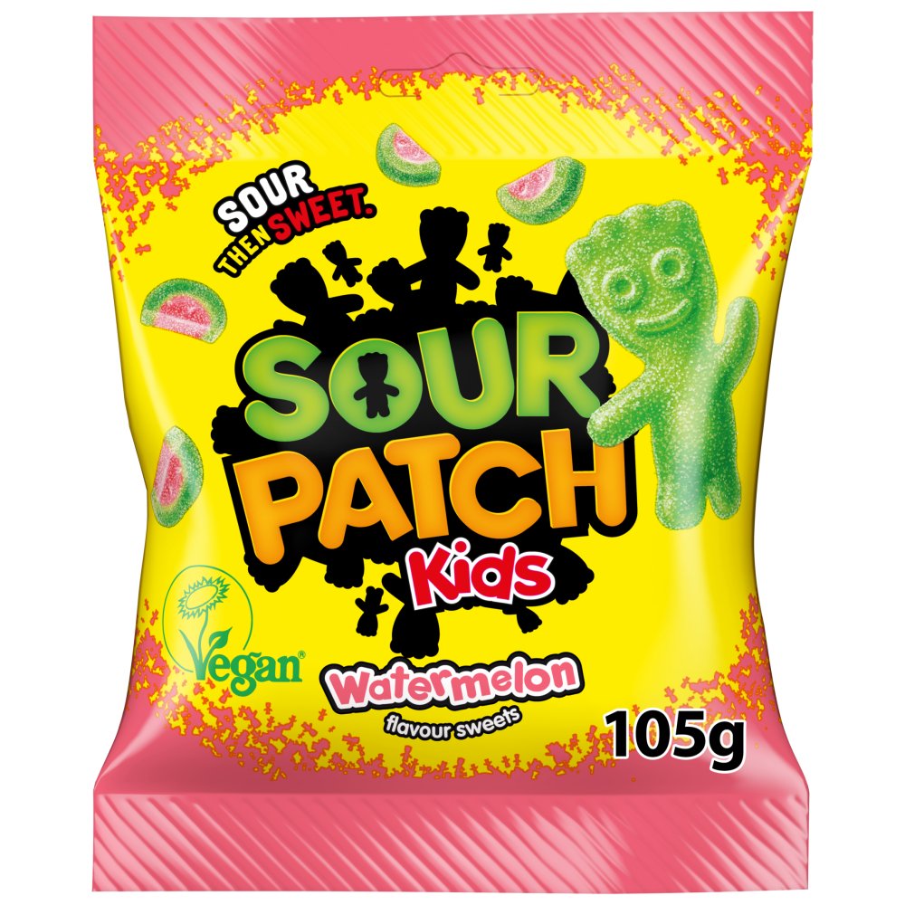 10 X Sour Patch Watermelon Sharing Bag - 105Gm