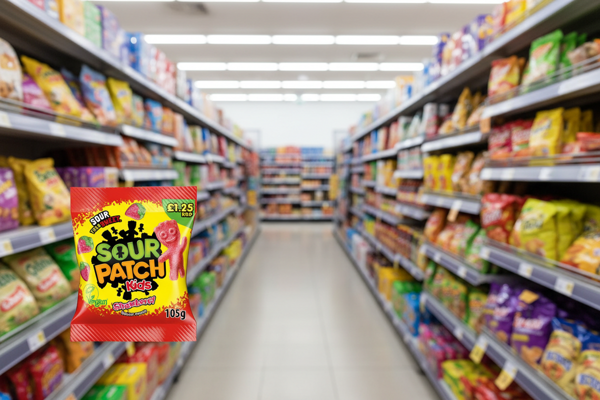 10 X Sour Patch Strawberry Sharing Bag - 105Gm