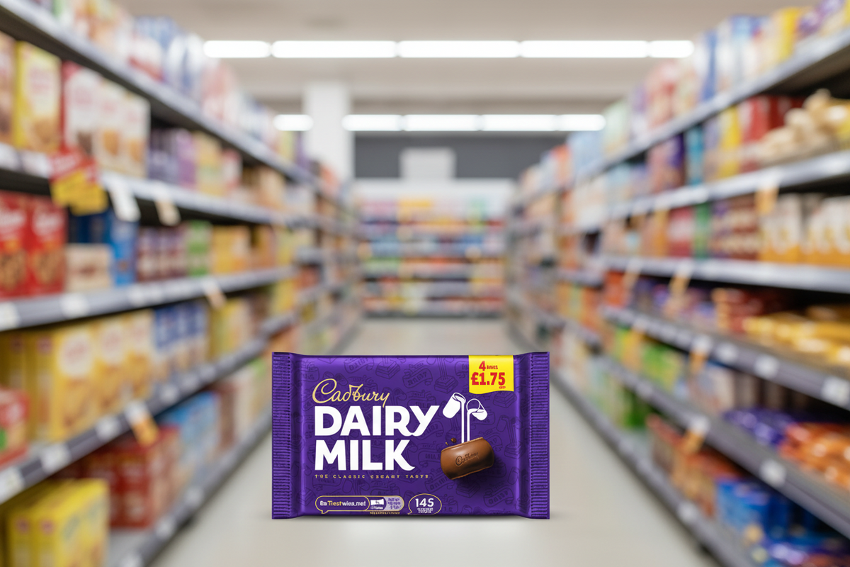 14 X Cadbury Dairy Milk 4Pk - 108.8Gm