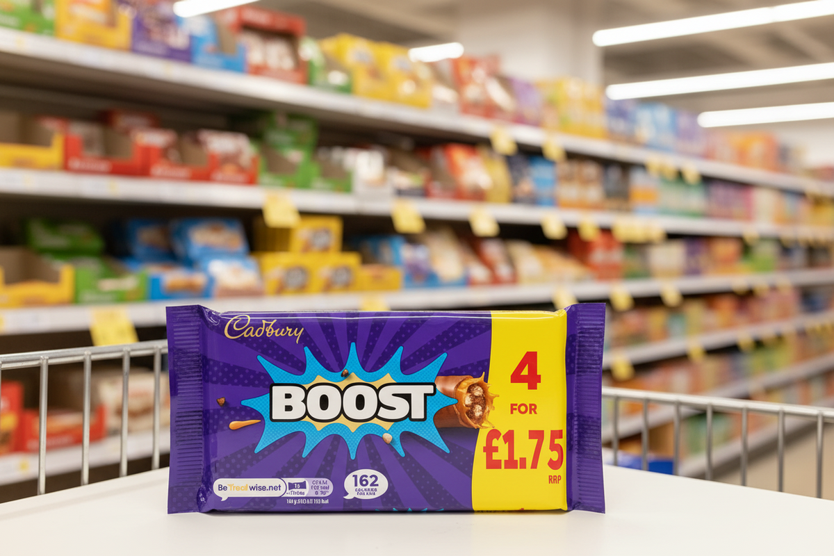 12 X Cadbury Boost Snacksize 4Pk - 126Gm