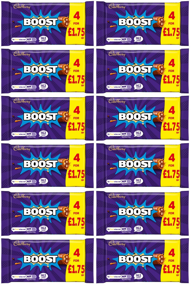 12 X Cadbury Boost Snacksize 4Pk - 126Gm