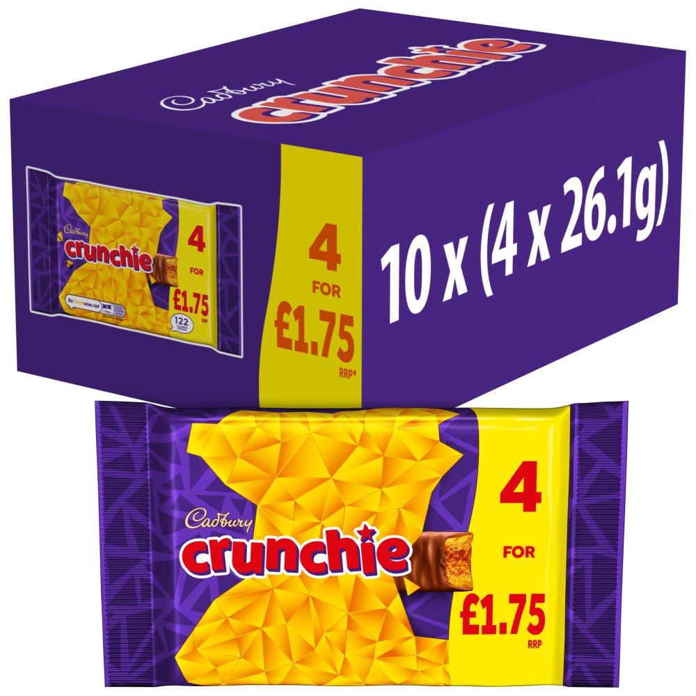 10 X Cadbury Crunchie 4Pk - 104Gm