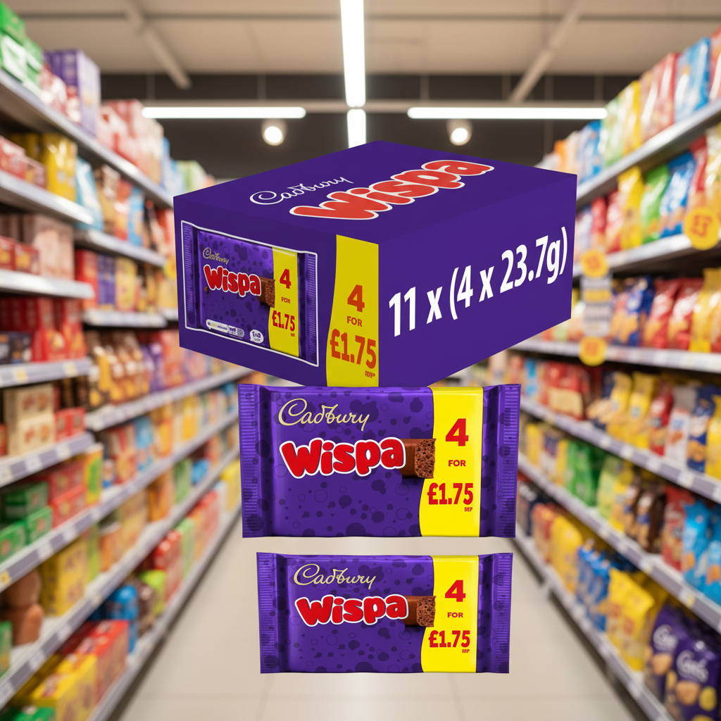 11 X Cadbury Wispa 4Pk - 94.8Gm