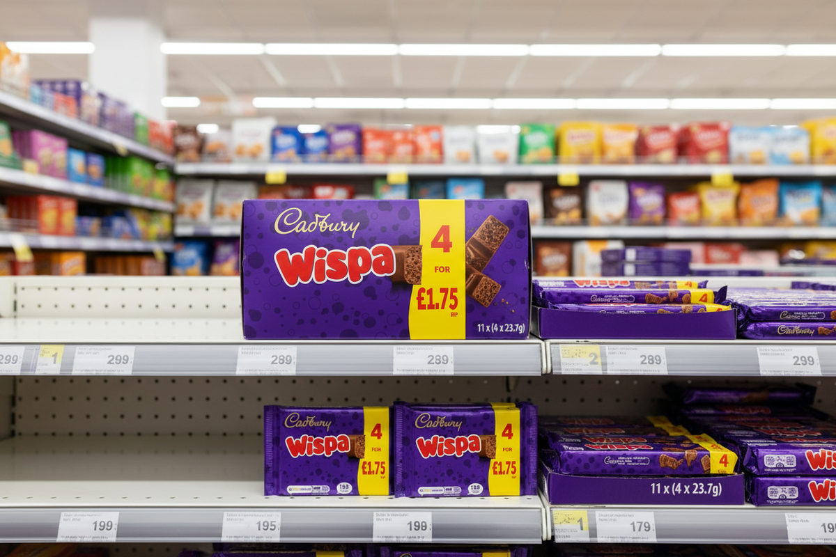 11 X Cadbury Wispa 4Pk - 94.8Gm