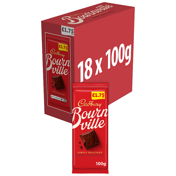 18 X Cadbury Bournville - 100Gm