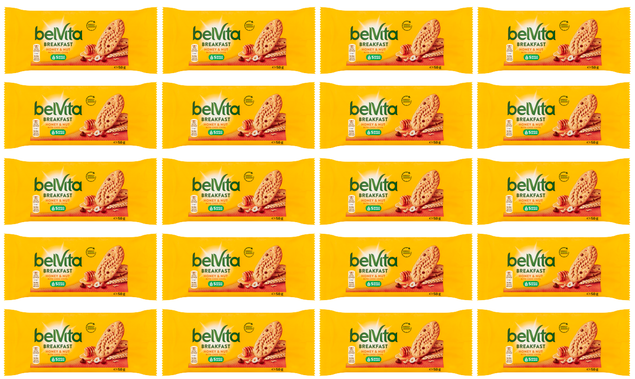 20 x Belvita Honey & Nut 50Gm