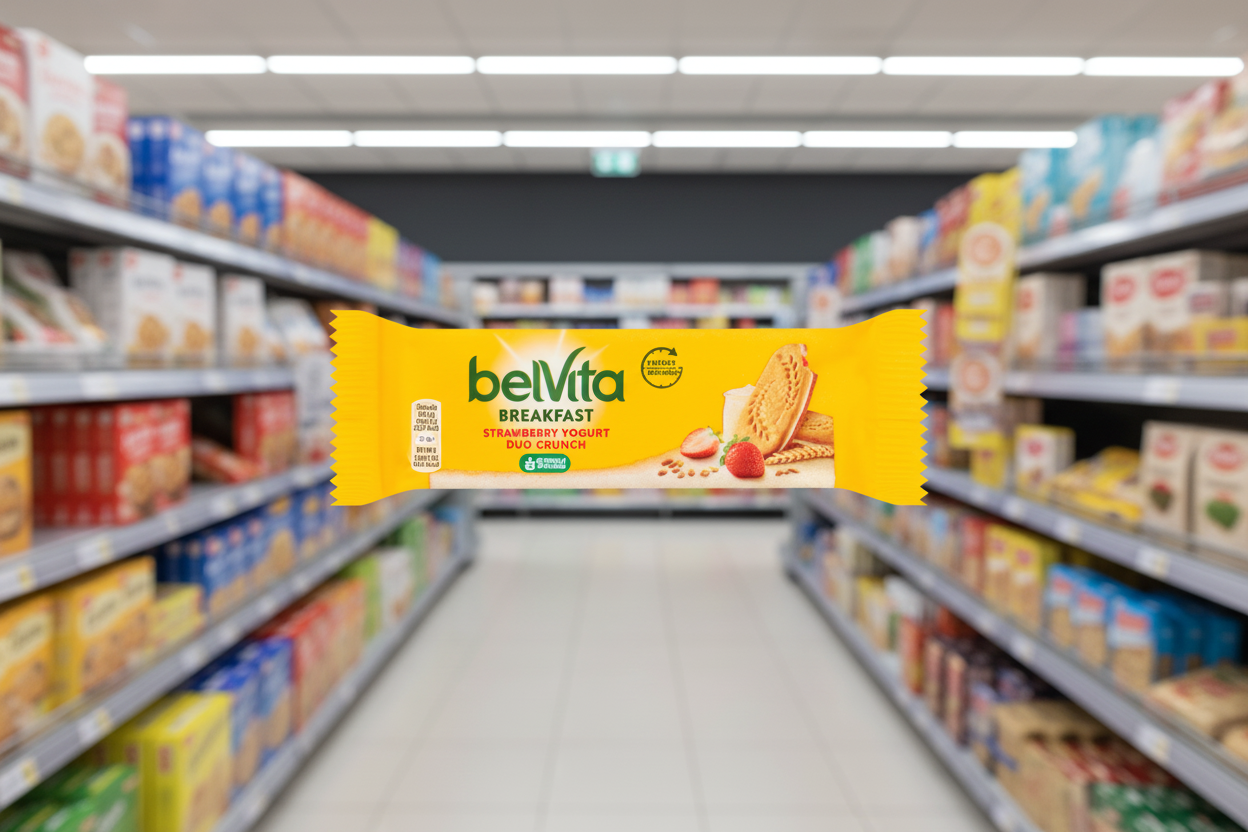 18 x Belvita Duo Strawberry & Yogurt 50.6Gm