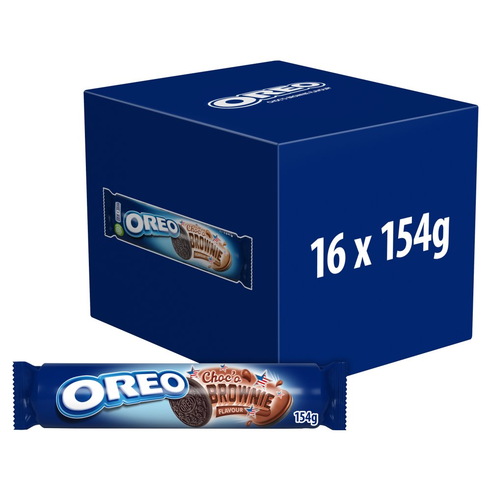 16 x Oreo Choco Brownie Sandwich Biscuits 154G