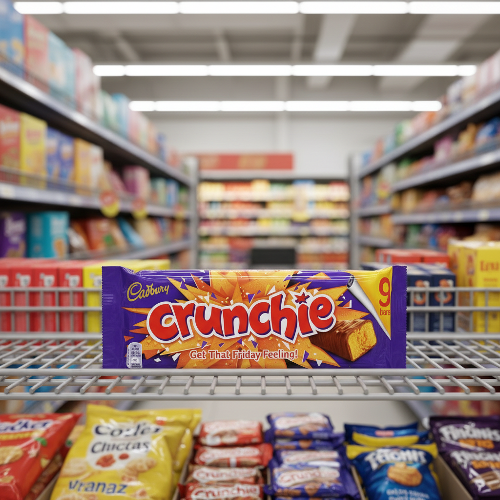 10 x Cadbury Crunchie Snacksize 9Pk 235Gm