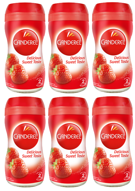 6 x Canderel Granular Low Calorie Sweetener Spoonful 40Gm