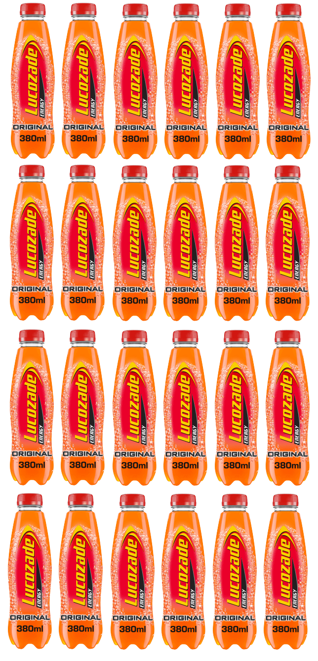 24 x Lucozade Energy Original 380Ml