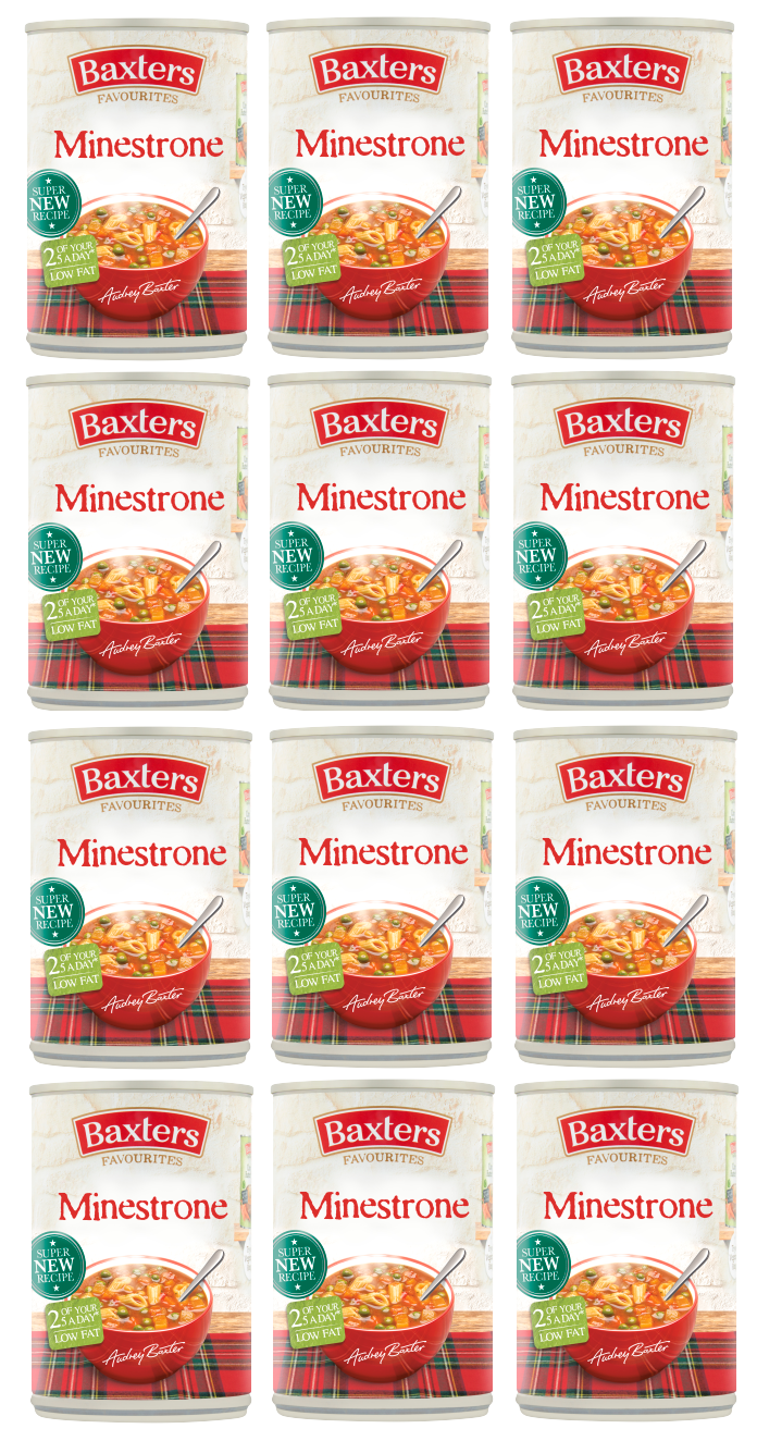 12 x Baxters Soup Minestrone - 400Gm