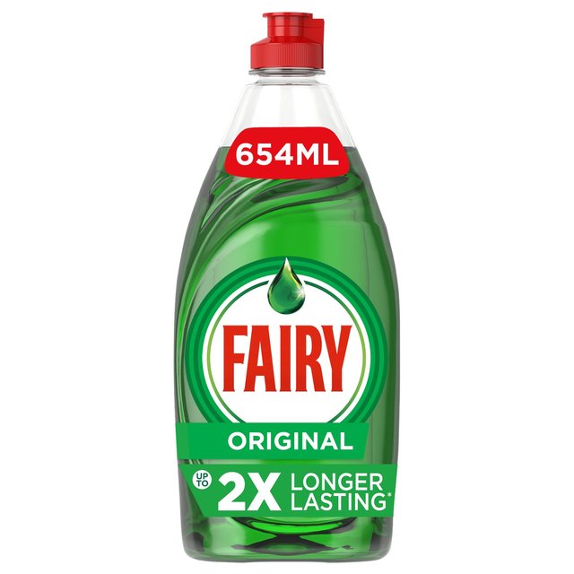 16 x Fairy Original Washing Up Liquid Green With Liftaction 654Ml