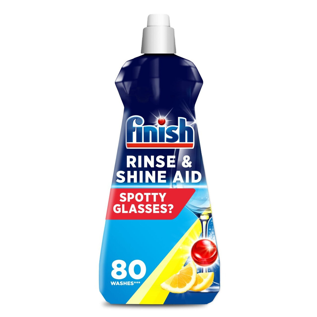 12 x Finish Rinse Aid Lemon 400Ml