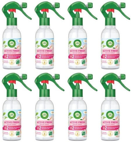 8 x Air Wick Jasmine Bouquet Active Fresh Room Spray 236Ml