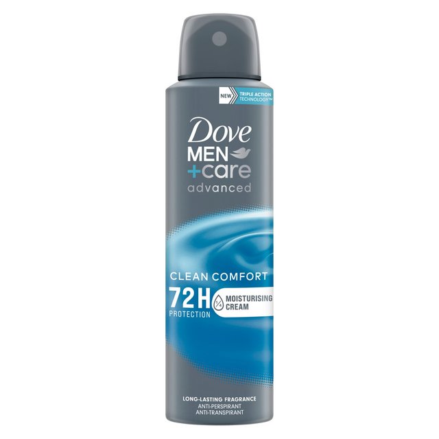 6 x Dove Men+Care Clean Comfort 48H Anti-Perspirant Deodorant