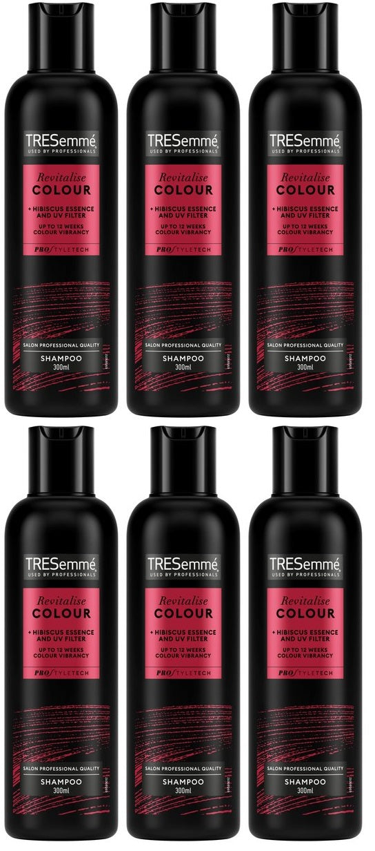 6 x Tresemme Revitalise Colour Shampoo For Coloured Hair 300Ml