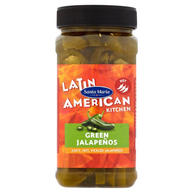 12 x Santa Maria Hot Green Jalapeños 500G