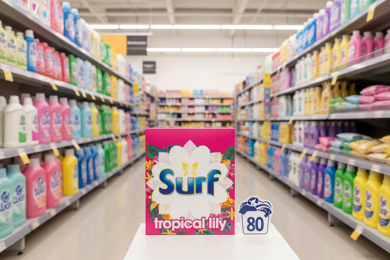 Surf  Laundry Powder Tropical Lily 4 Kg 80 Washes