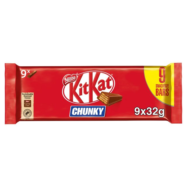 16 x Kitkat Chunky Snacksize Bars 9 X 32G (288G)