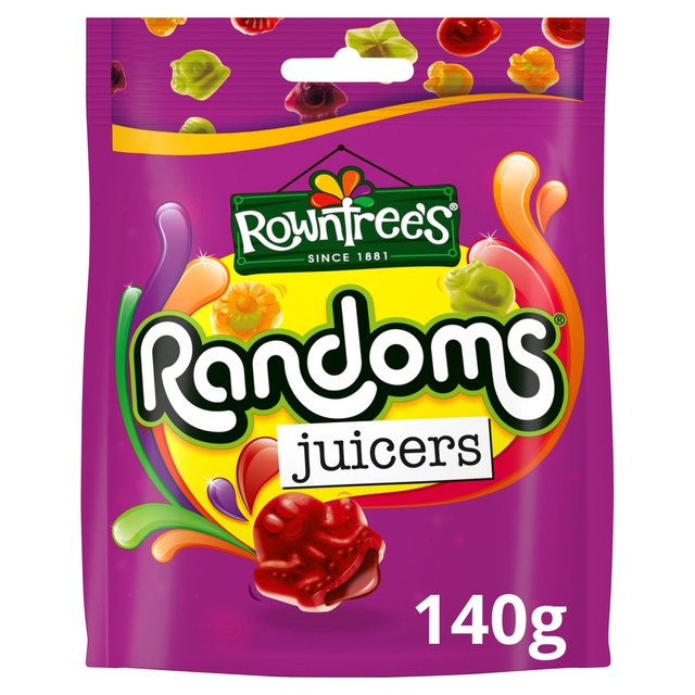 9 x Rowntree's Randoms Juicers Sweets Sharing Bag 140G