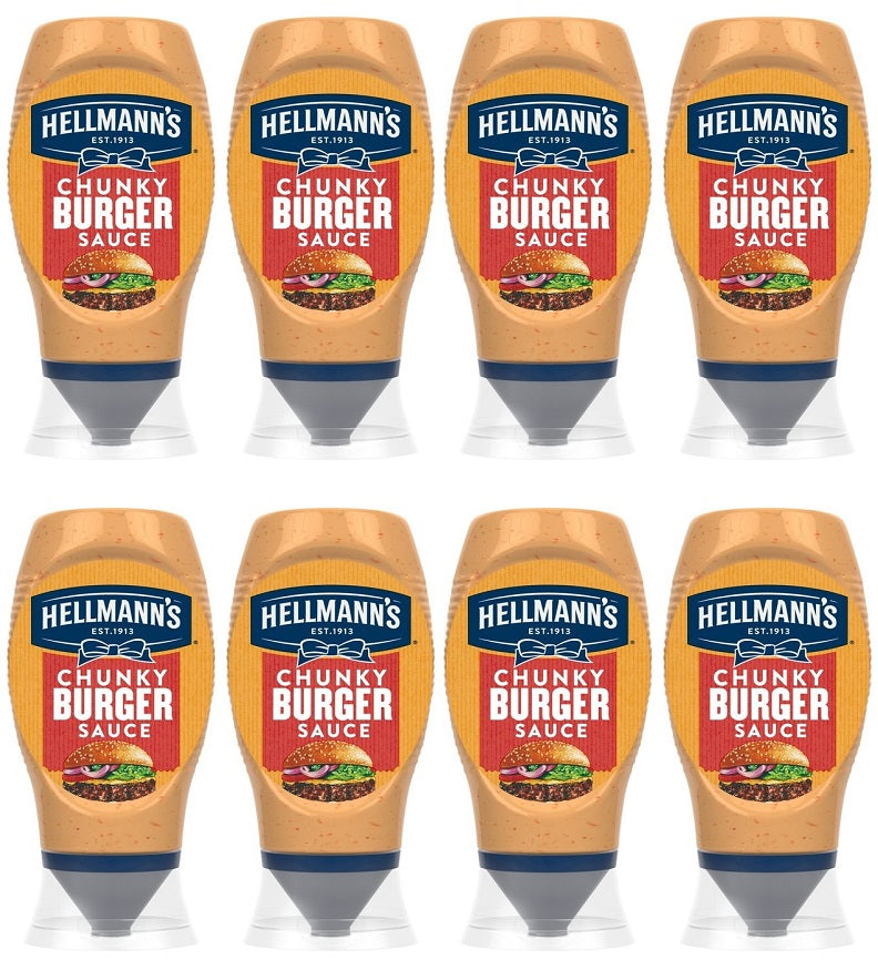 8 x Hellmann's  Burger Sauce Chunky 250 Ml