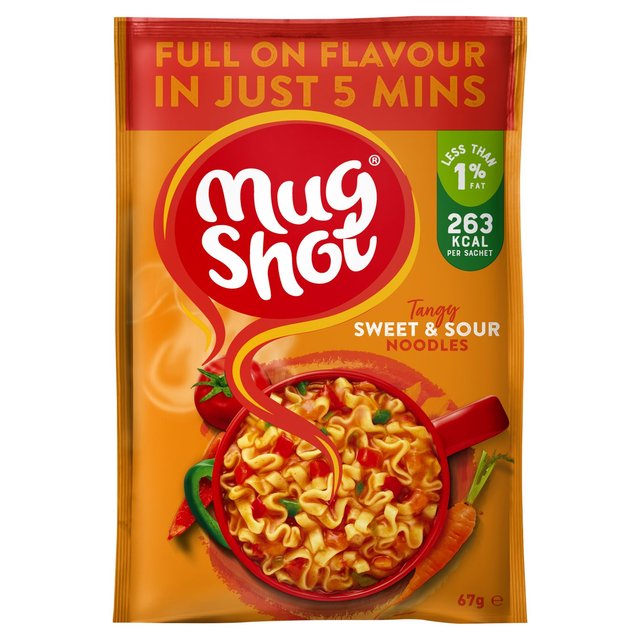 10 x Mug Shot Tangy Sweet & Sour Noodles 67G